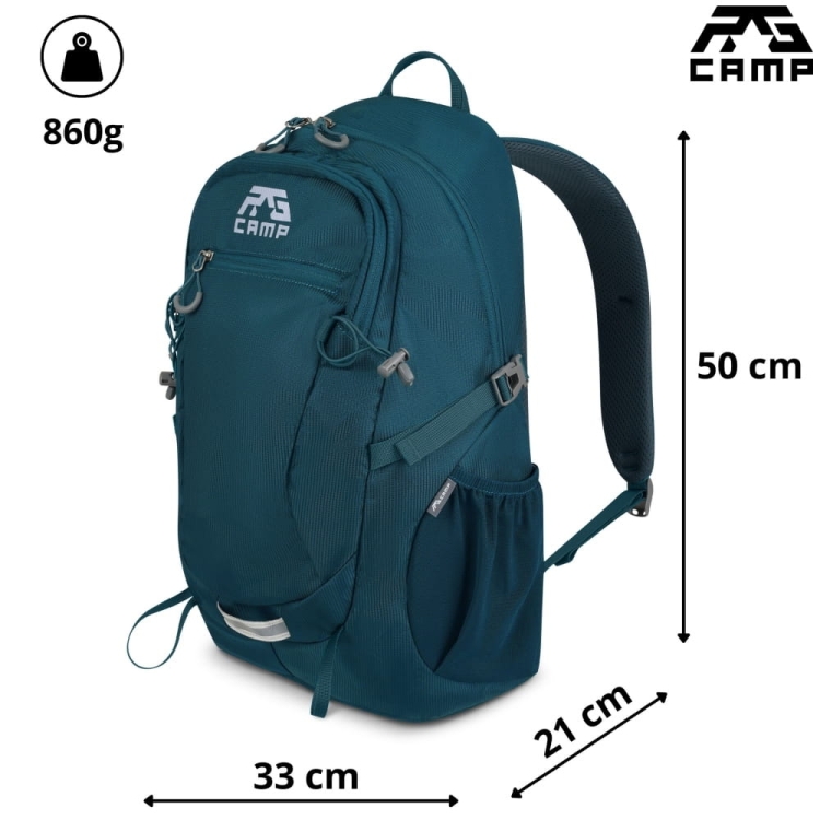 Plecak RG CAMP R30 30L morski – wymiary 50x33x21 cm