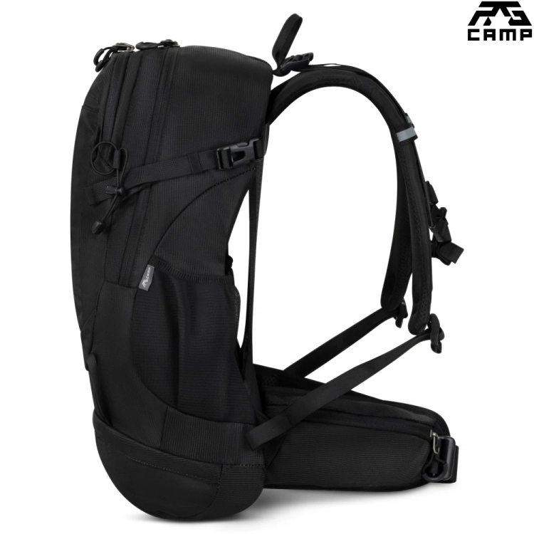 Plecak turystyczny 25 l czarny RG Camp Active – profil boczny