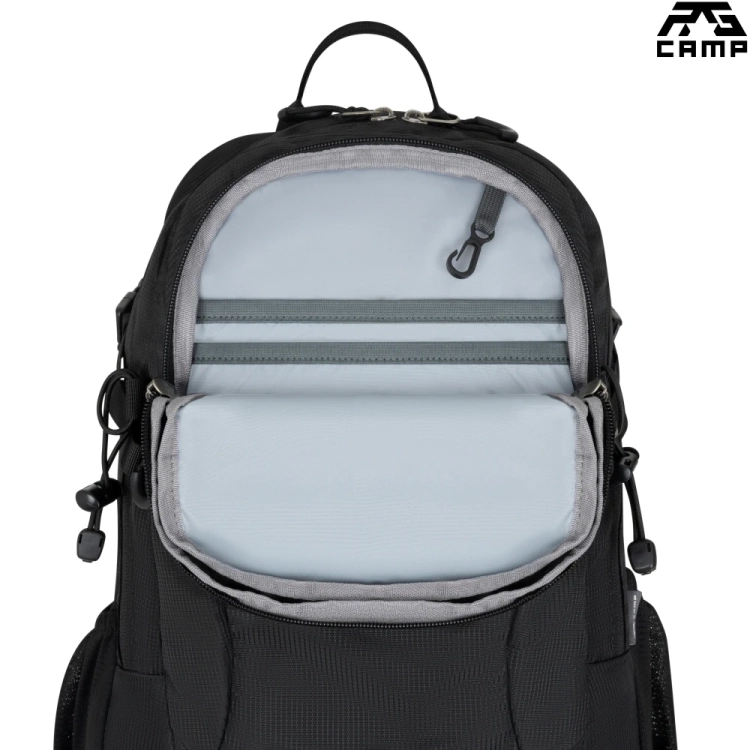 Plecak turystyczny 25 l RG Camp Active – przednia kieszeń i organizacja