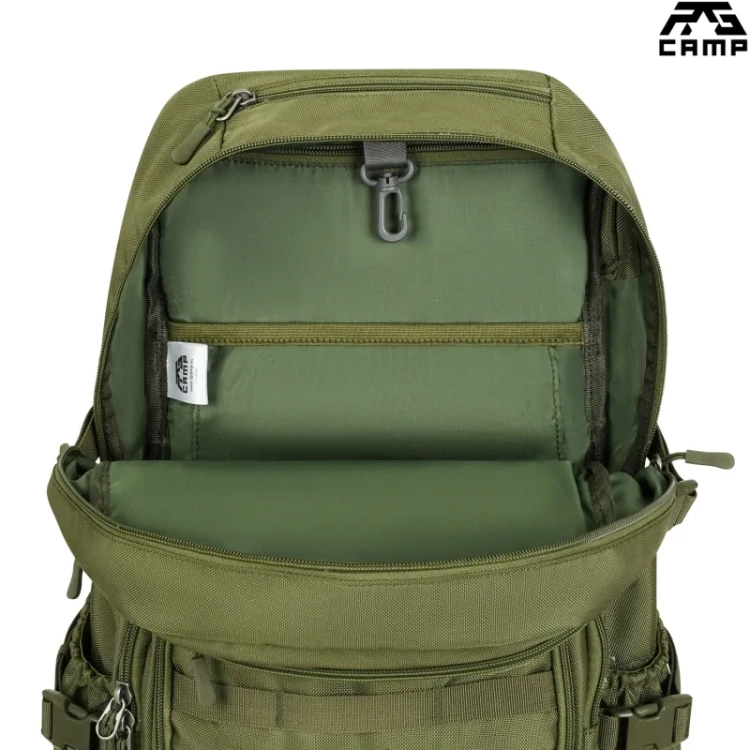 Plecak wojskowy 25l RG CAMP RG1920 zielony – komora główna