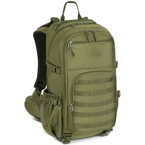 Plecak wojskowy 25l RG CAMP RG1920 zielony – widok z przodu