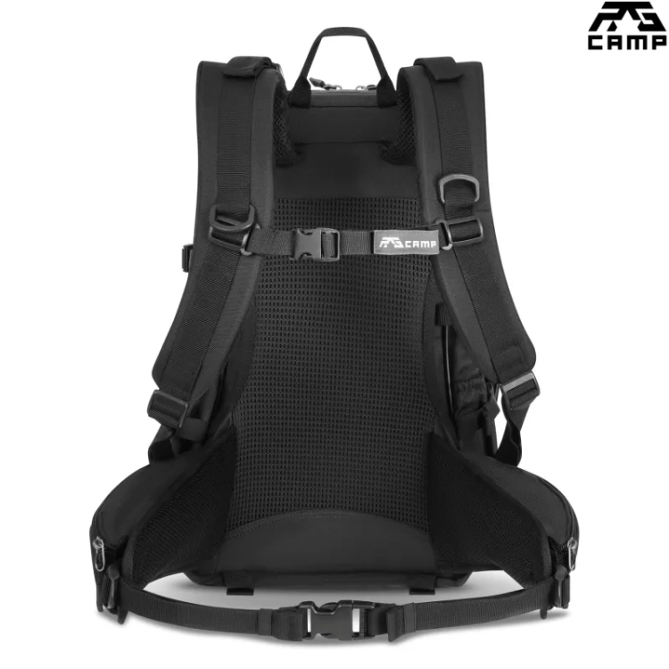 Plecak taktyczny 25l RG CAMP RG1920 czarny – tył i system nośny