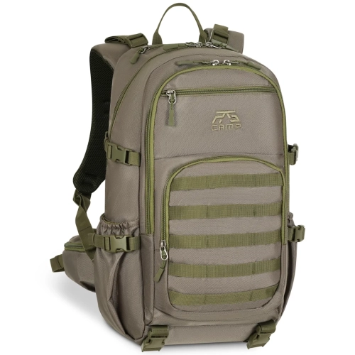 Plecak survivalowy 25l RG CAMP RG1920 khaki – widok z przodu