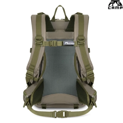 Plecak survivalowy 25l RG CAMP RG1920 khaki – tył i system nośny