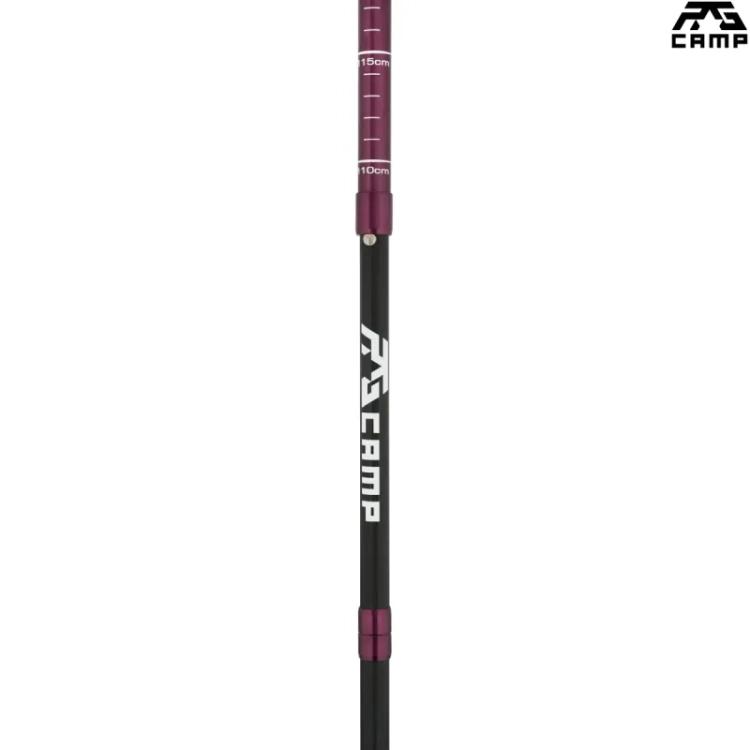 Zatrzask blokujący segmenty w kijkach składanych RG CAMP FoldPro Cork burgundy