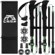 Kije trekkingowe składane RG CAMP FoldPro EVA green – kompletny zestaw