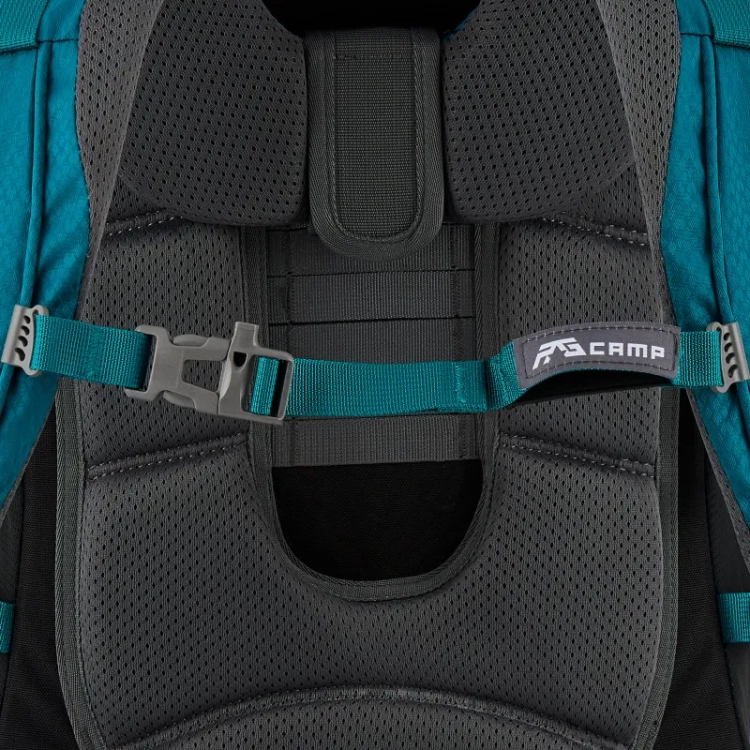 Plecak trekkingowy 60l RG CAMP morski – pas piersiowy