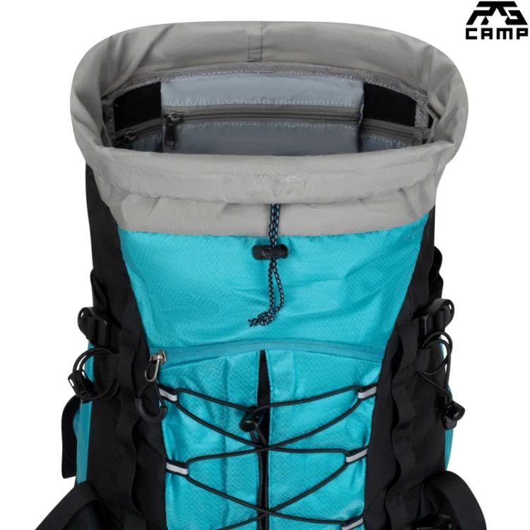 Plecak trekkingowy 50l RG CAMP turkusowy – komora główna