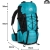 Plecak trekkingowy 50l RG CAMP turkusowy – wymiary 65 × 35 × 22 cm
