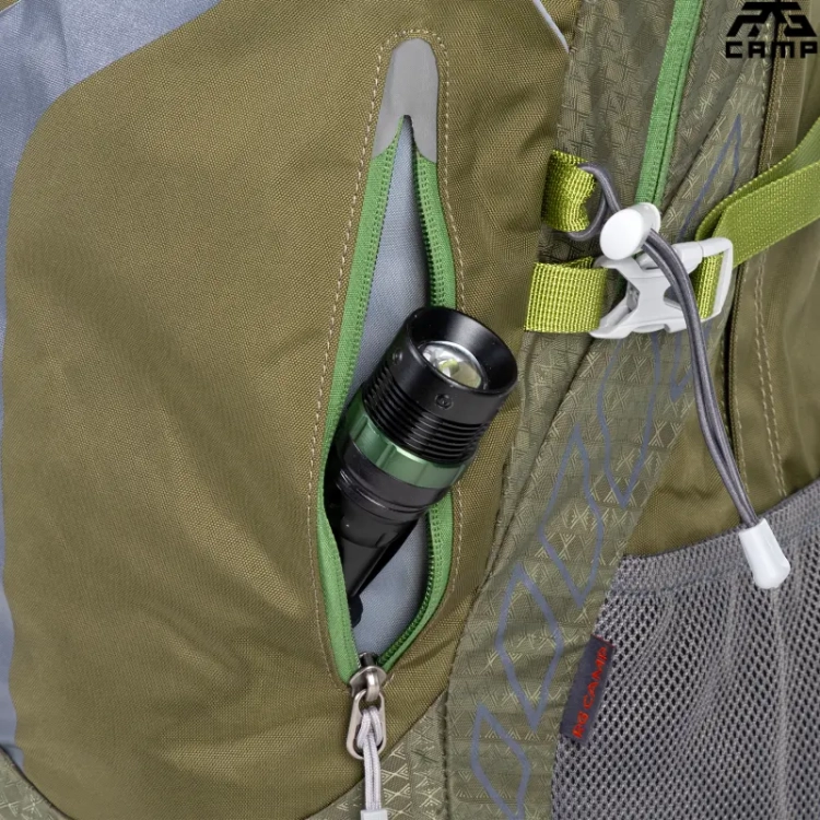 Plecak RG CAMP Energetic 30l zielony – mała kieszonka