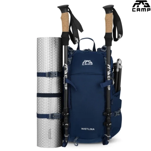 Plecak trekkingowy RG CAMP Wetlina 30l granatowy z akcesoriami