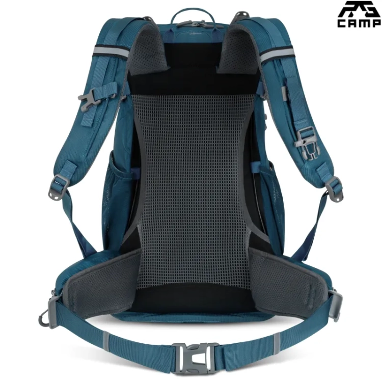 Plecak trekkingowy 25L RG Camp Active morski – tył z systemem nośnym
