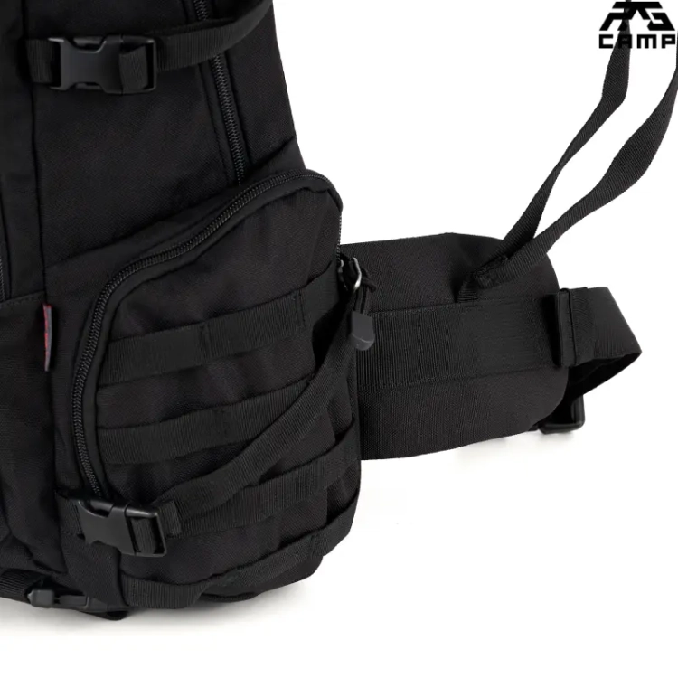 Plecak wojskowy taktyczny czarny RG CAMP Trail 30 l – pas biodrowy