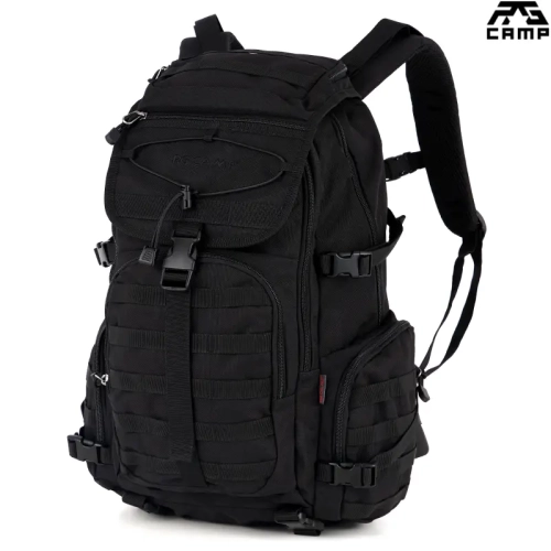 Plecak wojskowy taktyczny czarny RG CAMP Trail 30 l – widok pod kątem
