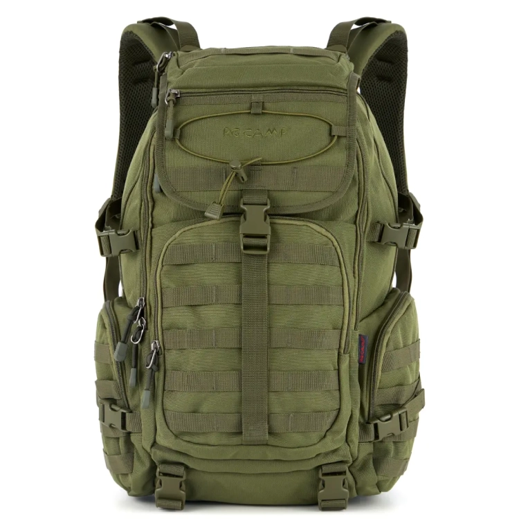 Plecak militarny 30l RG CAMP Trail zielony – widok z przodu