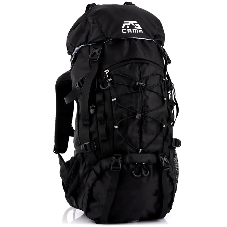 Plecak turystyczny 40l RG CAMP Adventure czarny – widok z przodu