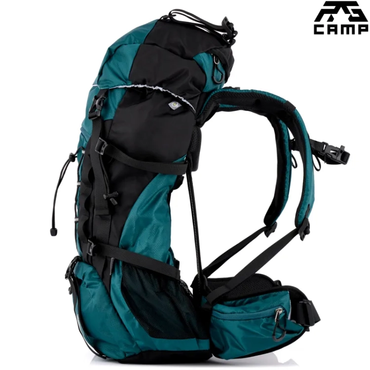 Plecak trekkingowy 40l RG CAMP Adventure morski – widok z boku
