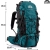Plecak trekkingowy 40l RG CAMP Adventure morski – wymiary 65 × 35 × 22 cm