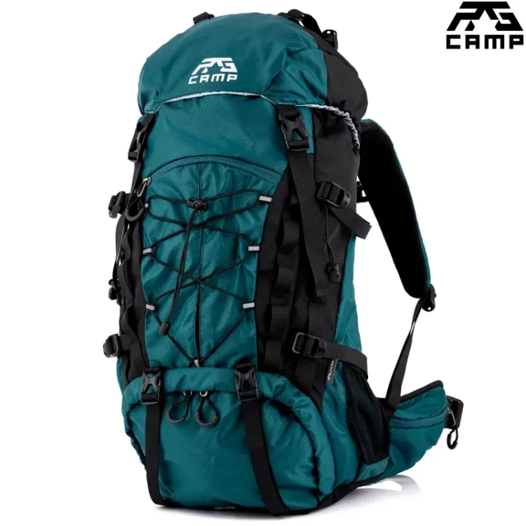 Plecak trekkingowy 40l RG CAMP Adventure morski – widok pod kątem