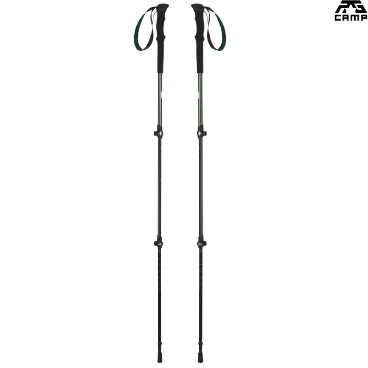 Kijki trekkingowe RG CAMP RX zielone rozlozone dlugosc 135 cm