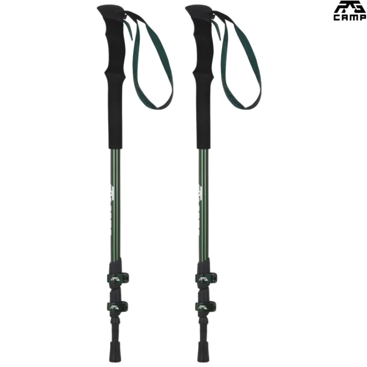 Kijki trekkingowe RG CAMP RX zielone zlozone dlugosc 63 cm