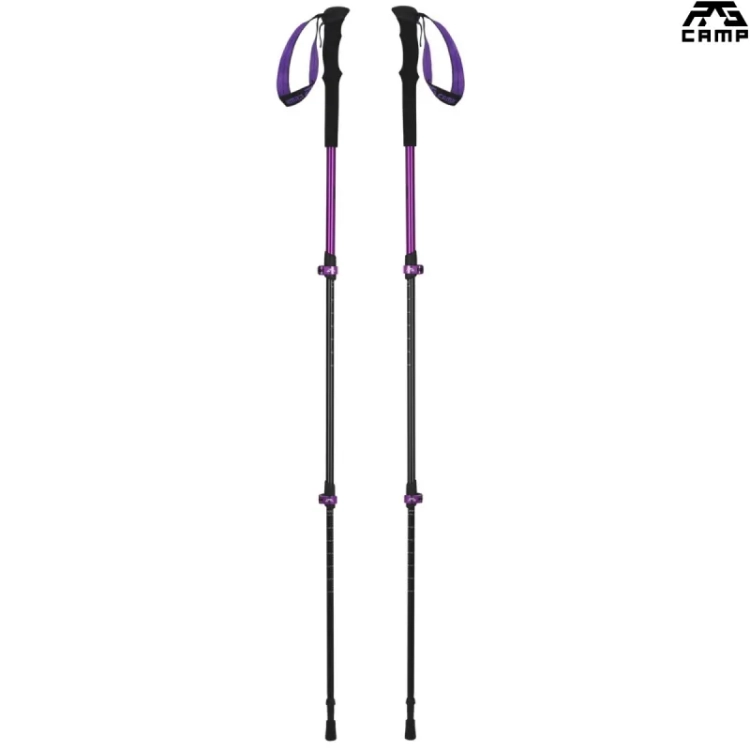 Kije trekkingowe RG CAMP RX fioletowe maksymalna dlugosc 135 cm