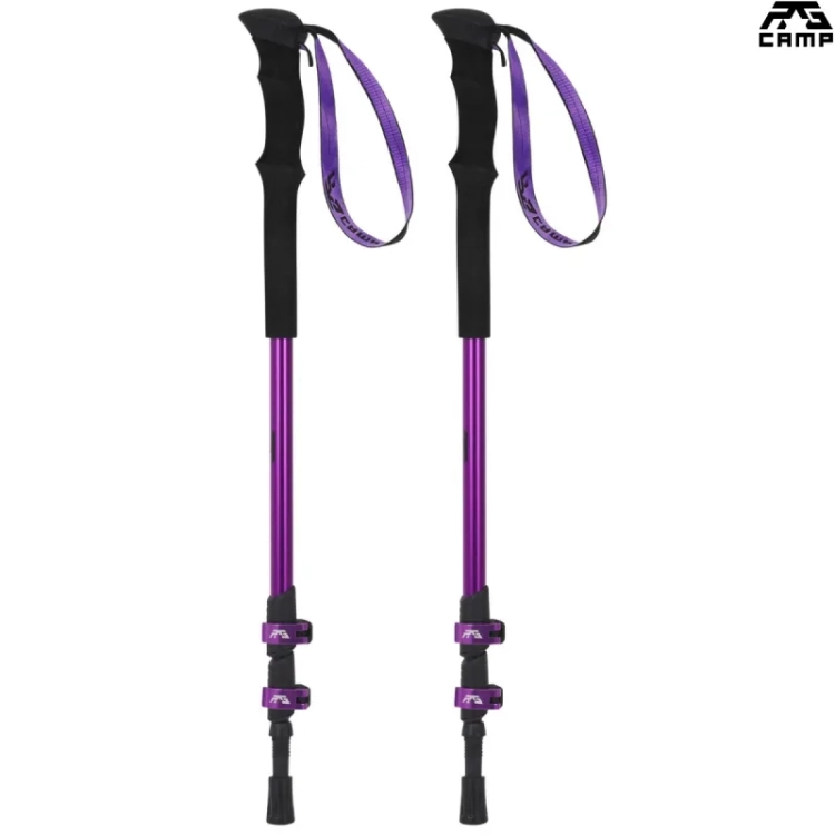 Kije trekkingowe RG CAMP RX fioletowe zlozone dlugosc 63 cm