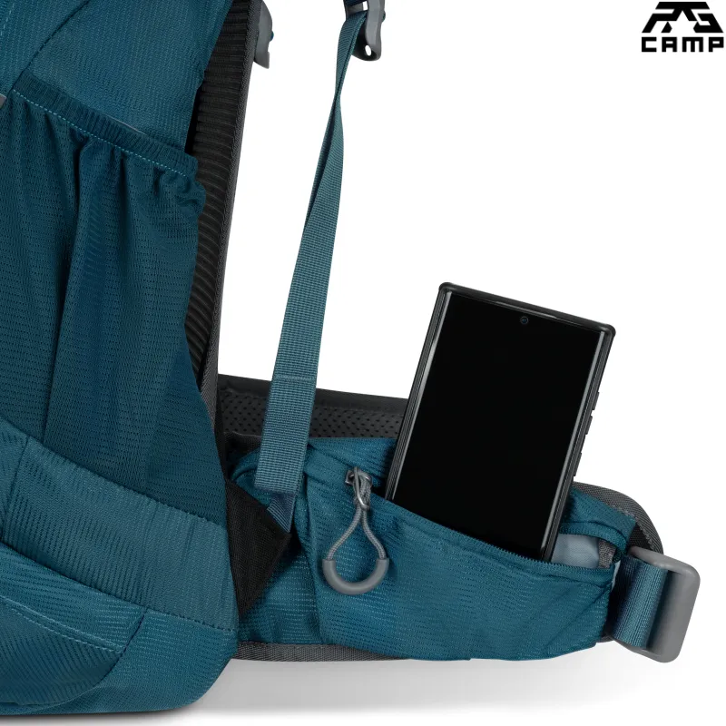 Pas biodrowy plecaka trekkingowego 25L RG CAMP Active morski z kieszonkami