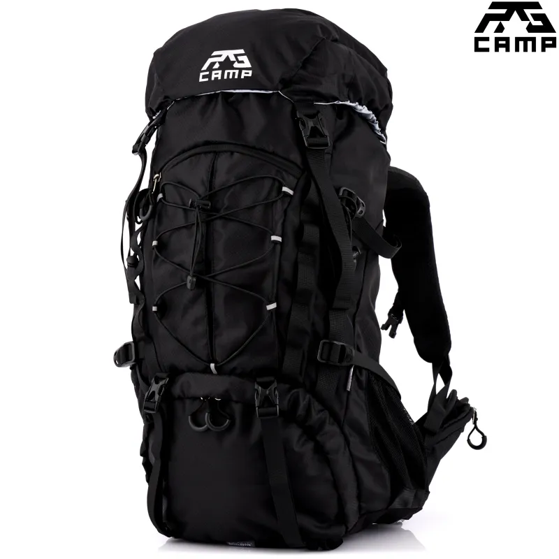 Plecak turystyczny 40l RG CAMP Adventure czarny – widok pod kątem