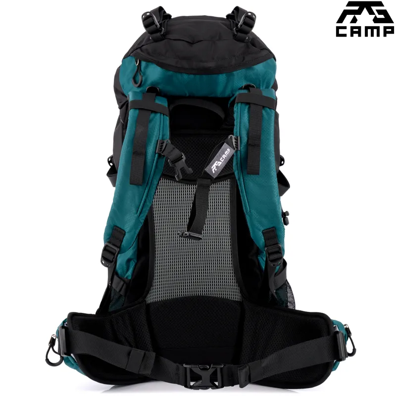 Plecak trekkingowy 40l RG CAMP Adventure morski – system wentylacji pleców